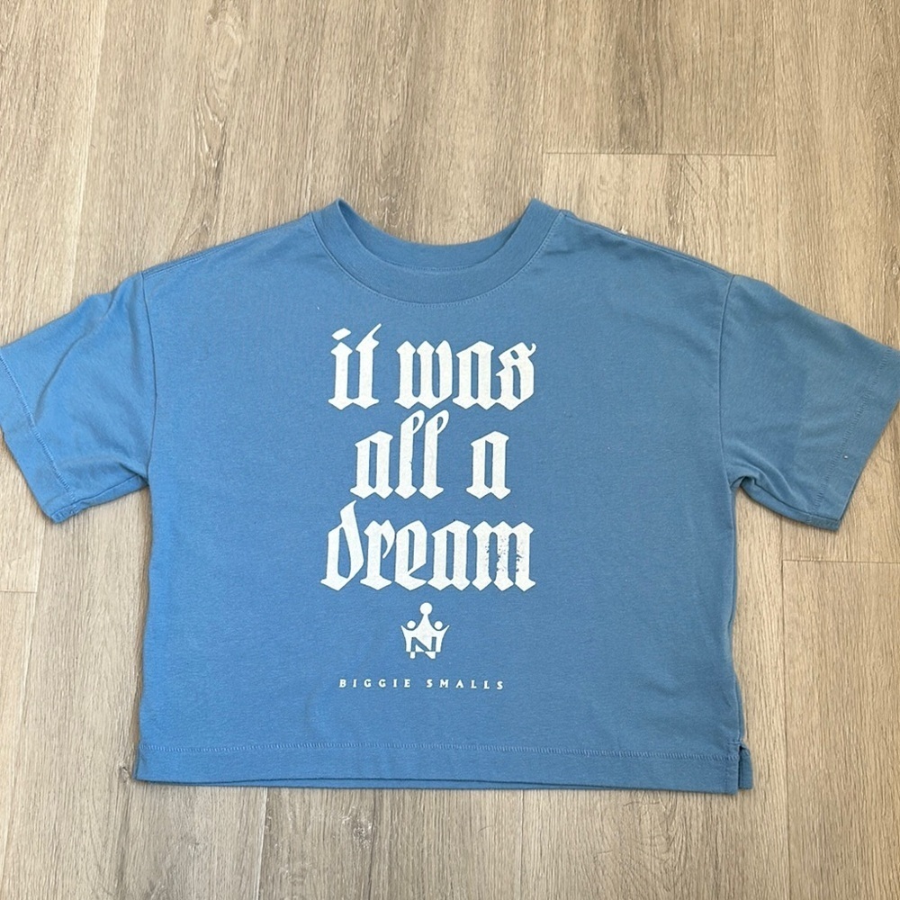 Gap It was all a Dream Teen Blue Kids T-Shirt size Large 10/12